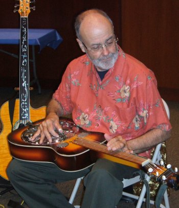 Jim Sallis on the Dobro